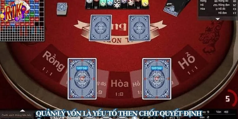 Quản lý tốt vốn chơi khi tham gia tựa game cược Rồng Hổ